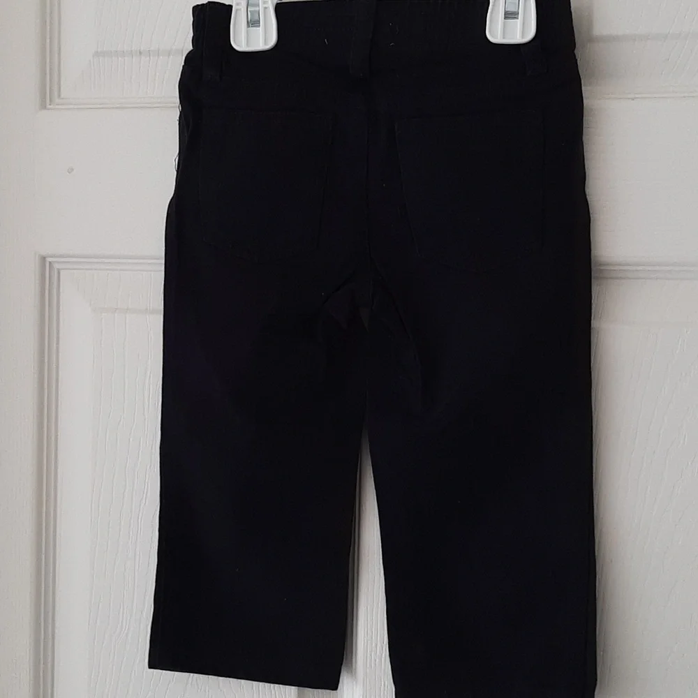 Kids Headquarters 18month Black and Gray hooded Pea Coat With Black Pullon Jeans